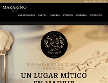 Tablet Screenshot of mazarinobar.com